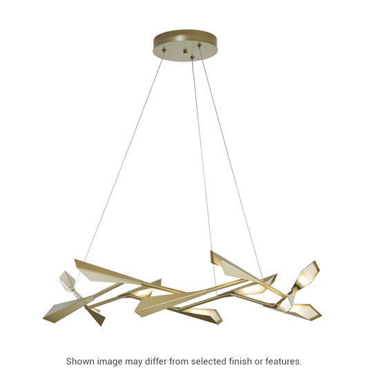 Quill Large LED Pendant - White by Hubbardton Forge