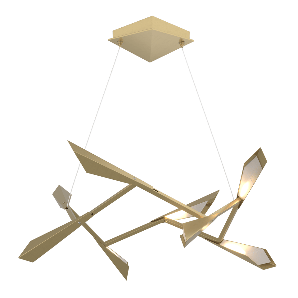 Quill LED Pendant - Modern Brass by Hubbardton Forge
