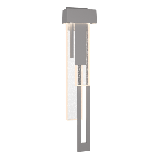 Rainfall Large LED Outdoor Sconce - Coastal Burnished Steel - Right-Facing by Hubbardton Forge