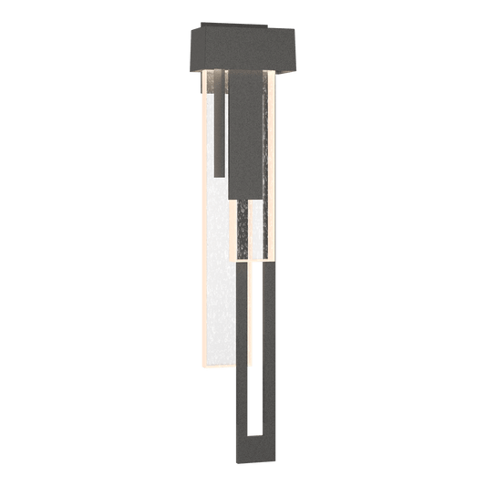 Rainfall Large LED Outdoor Sconce - Natural Iron - Right-Facing by Hubbardton Forge