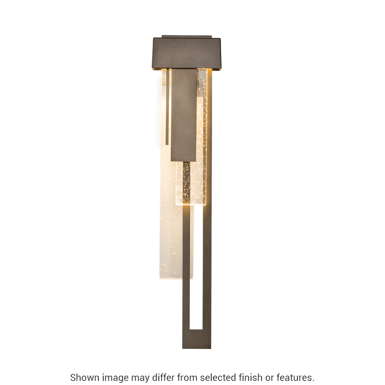Rainfall Large LED Outdoor Sconce - White - Left-Facing by Hubbardton Forge