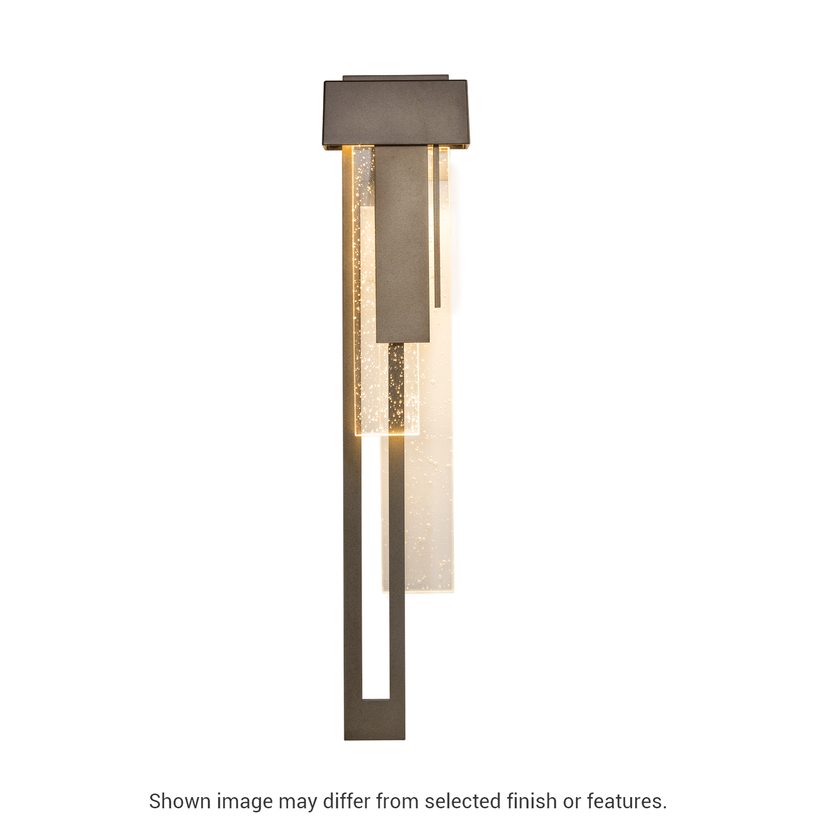 Rainfall Large LED Outdoor Sconce - White - Left-Facing by Hubbardton Forge
