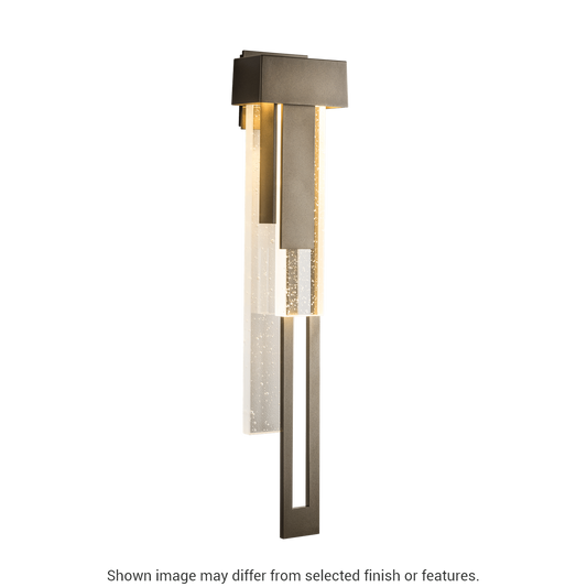 Rainfall Large LED Outdoor Sconce - White - Left-Facing by Hubbardton Forge