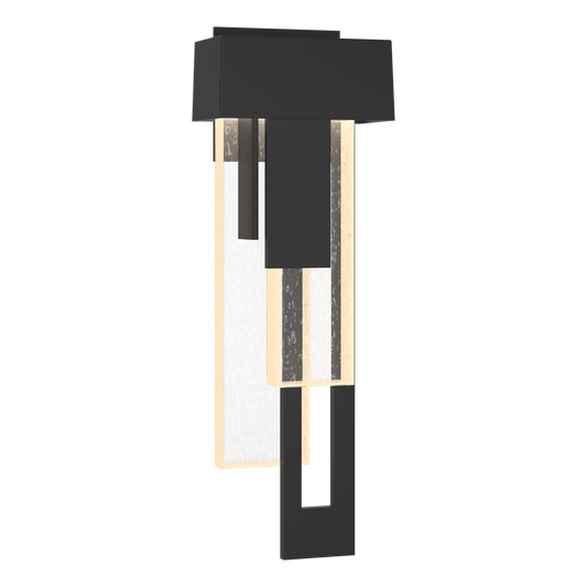 Rainfall LED Outdoor Sconce - Coastal Black - Right-Facing by Hubbardton Forge