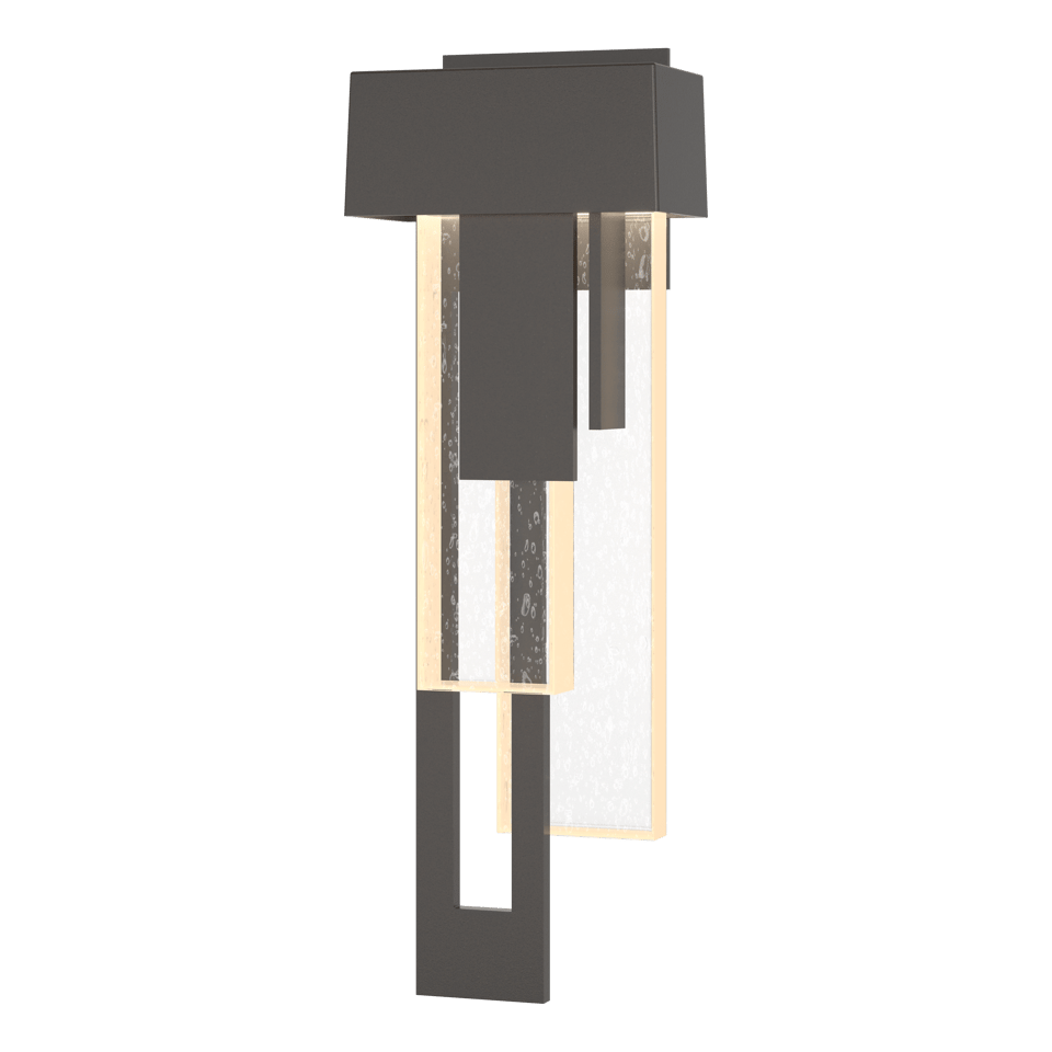 Rainfall LED Outdoor Sconce - Oil Rubbed Bronze - Left-Facing by Hubbardton Forge