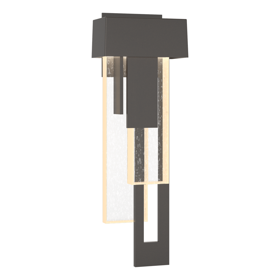 Rainfall LED Outdoor Sconce - Oil Rubbed Bronze - Right-Facing by Hubbardton Forge