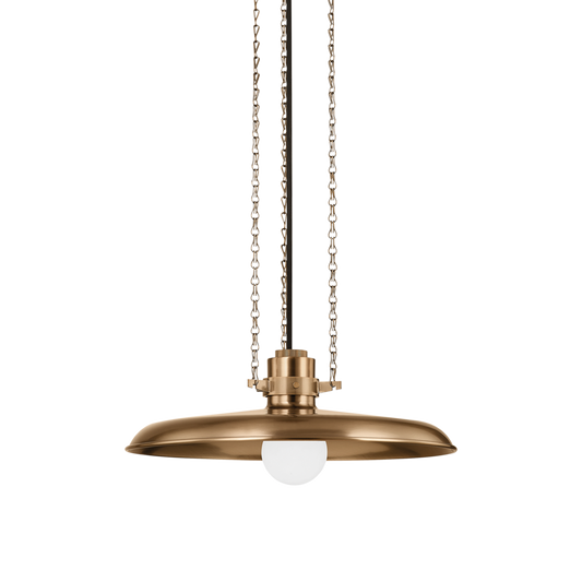 Rainhill Pendant - 1-Light - Patina Brass - Troy Lighting F3216-PBR