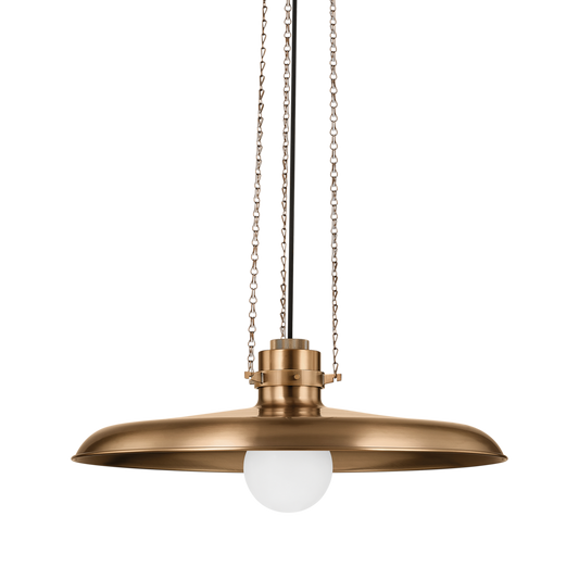 Rainhill Pendant - 1-Light - Patina Brass - Troy Lighting F3224-PBR