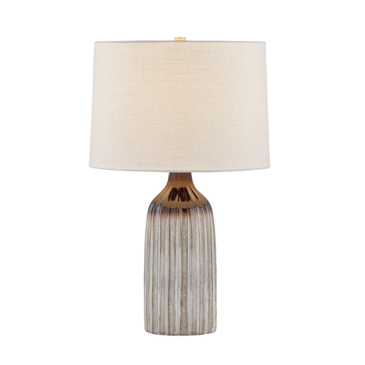 Raisa Table Lamp - Aged Brass/Ceramic Affogato - Mitzi HL1031201-AGB/CAF