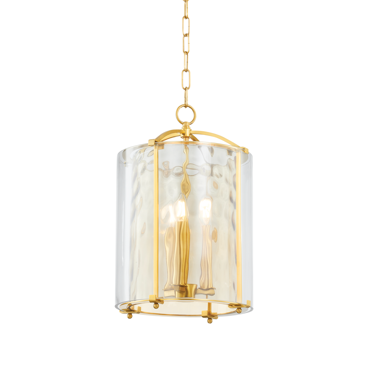 Ramsey Lantern - 3-Light - Aged Brass by Hudson Valley Lighting
