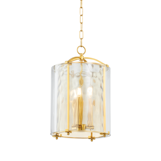 Ramsey Lantern - 3-Light - Aged Brass by Hudson Valley Lighting