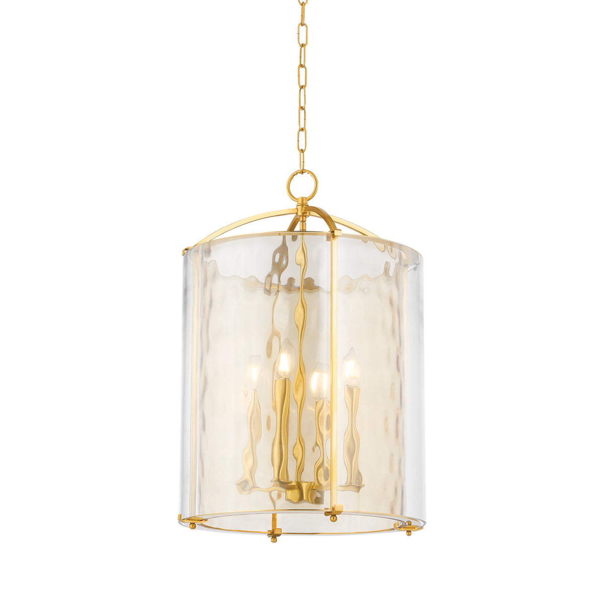 Ramsey Lantern - 4-Light - Aged Brass by Hudson Valley Lighting