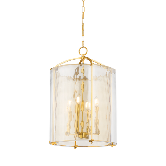 Ramsey Lantern - 4-Light - Aged Brass by Hudson Valley Lighting