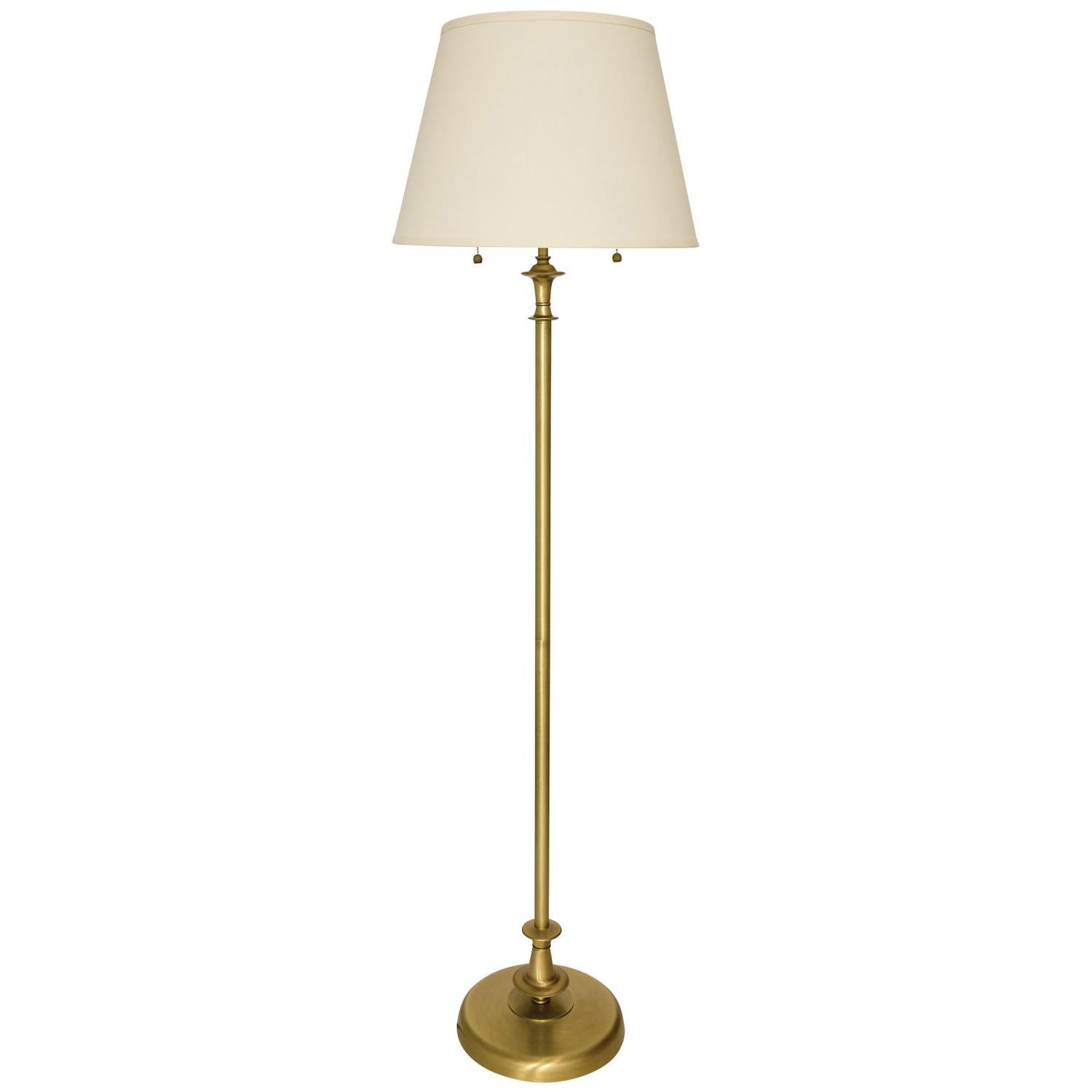 Randolph Floor Lamp - RA300-AB - Antique Brass by House of Troy