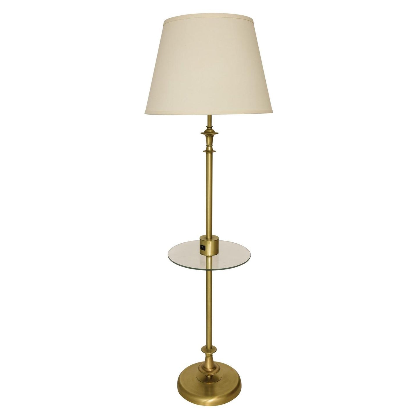 Randolph Floor Lamp - RA302-AB - Antique Brass by House of Troy