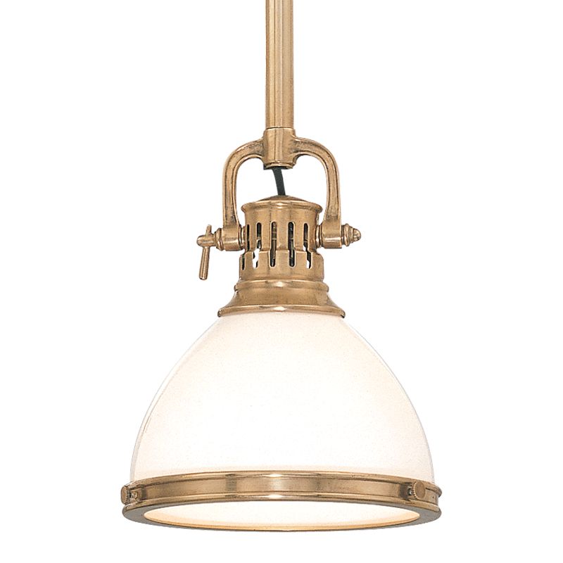 Randolph Medium Pendant - Aged Brass by Hudson Valley Lighting