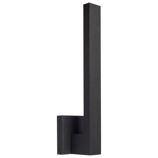 Raven LED Outdoor Sconce - 18 Inch - Textured Matte Black Finish - 15 Watts - 3000K - Satco 62-1426
