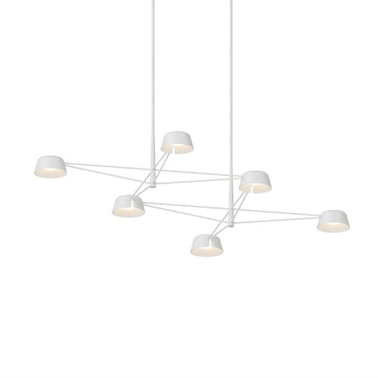 Ray 6-Light Chandelier - Warm Gray - Aluminum Shade by SONNEMAN