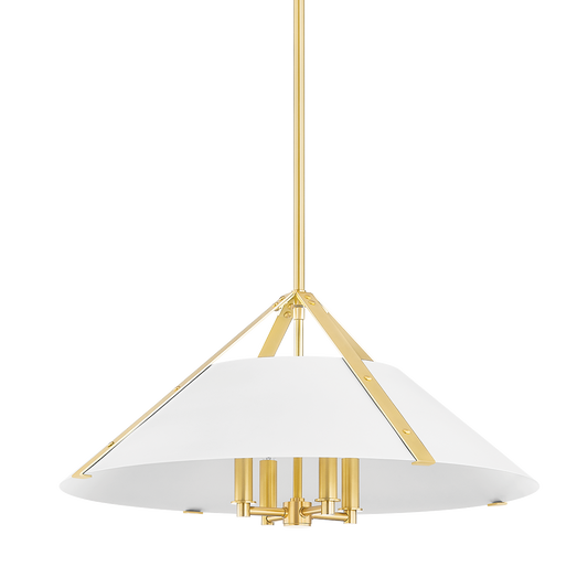 Raymond Pendant - Aged Brass/Soft White by Hudson Valley Lighting