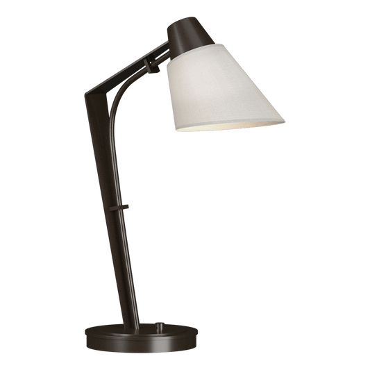 Reach Table Lamp - Oil Rubbed Bronze - Natural Anna Shade by Hubbardton Forge