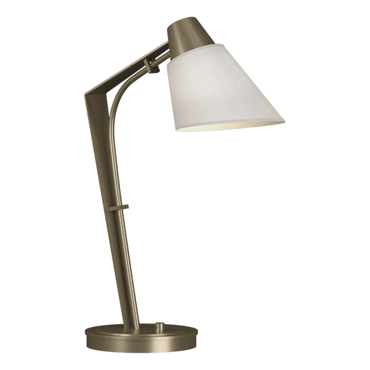 Reach Table Lamp - Soft Gold - Natural Anna Shade by Hubbardton Forge