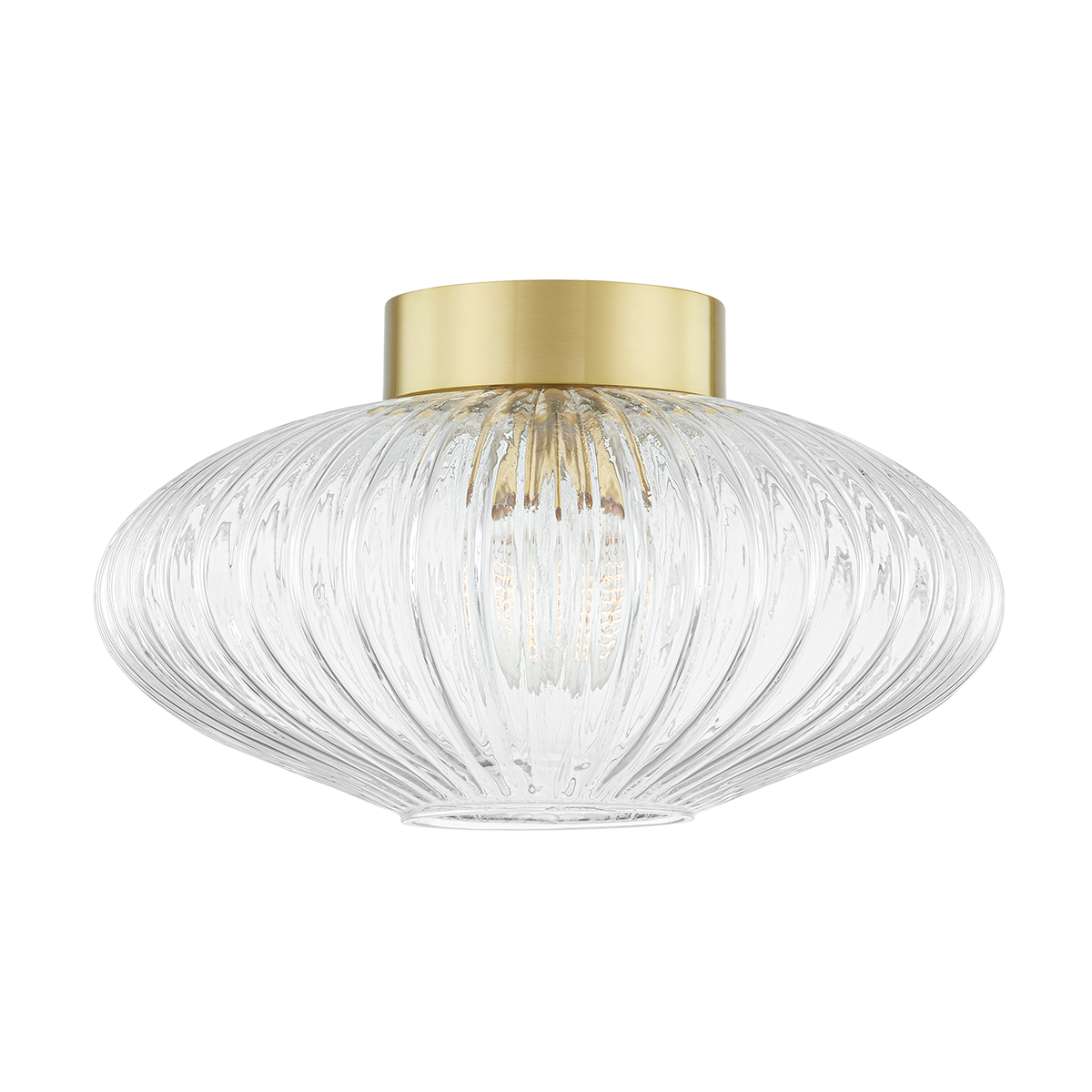 Reba Flush Mount - 1-Light - Aged Brass - Mitzi H537501-AGB