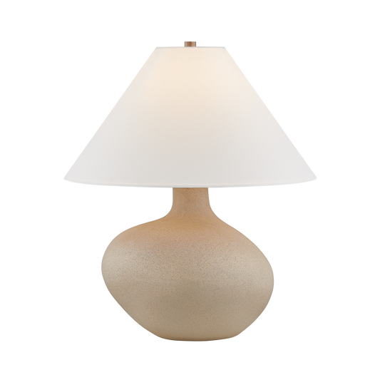 Rebecca Table Lamp - 1-Light - Ceramic Rough Sand - Troy Lighting PTL5825-PBR/COS