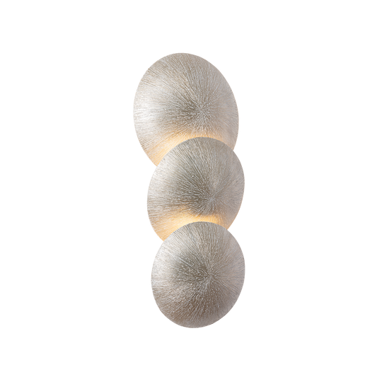 Reef Wall Sconce - 3-Light - Textured Warm Silver Leaf - Troy Lighting B4624-TWL