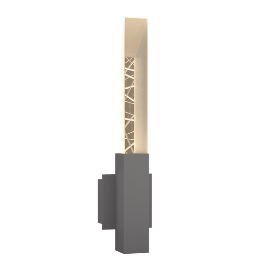 Refraction Outdoor Sconce - Coastal Burnished Steel by Hubbardton Forge