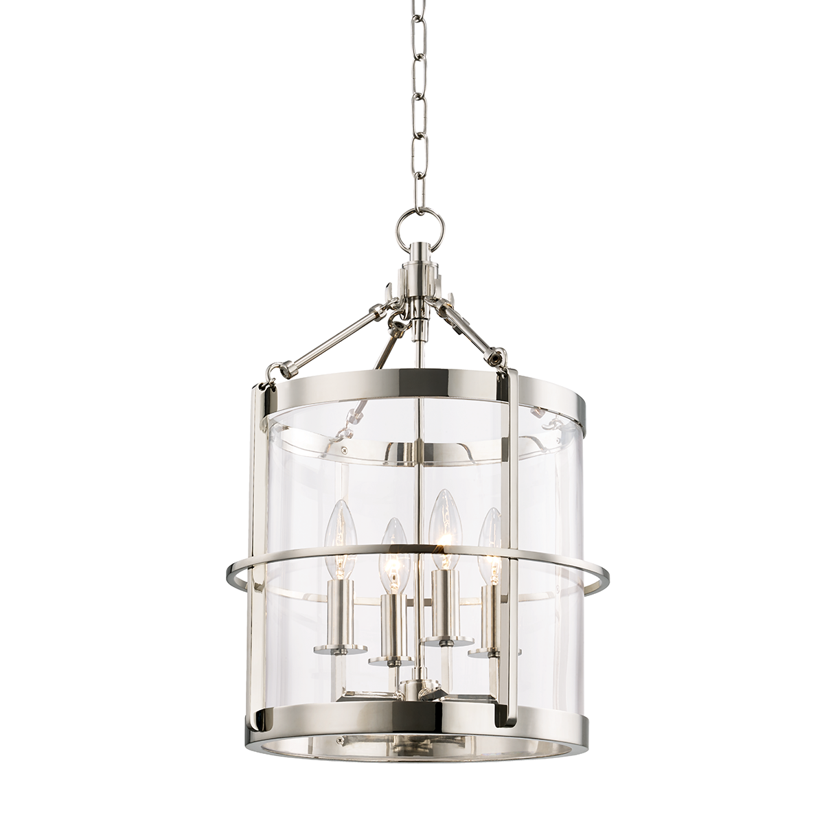Ren Lantern - 4-Light - Polished Nickel by Hudson Valley Lighting