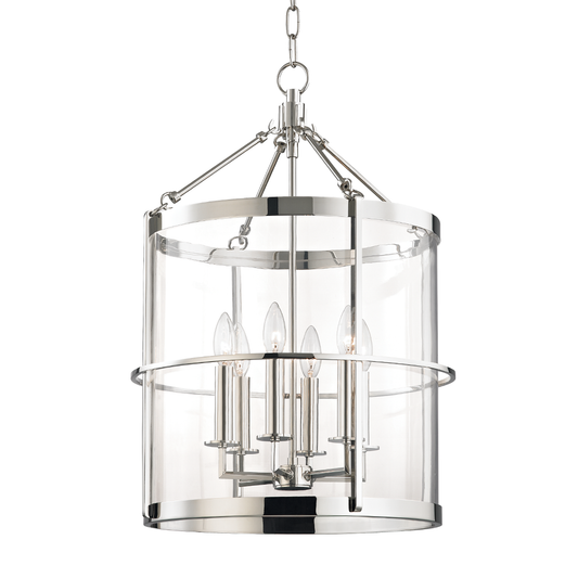 Ren Lantern - 6-Light - Polished Nickel by Hudson Valley Lighting
