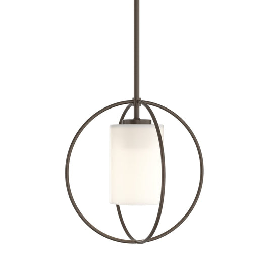 Rhythm Mini Pendant - Bronze - Opal Glass by Hubbardton Forge