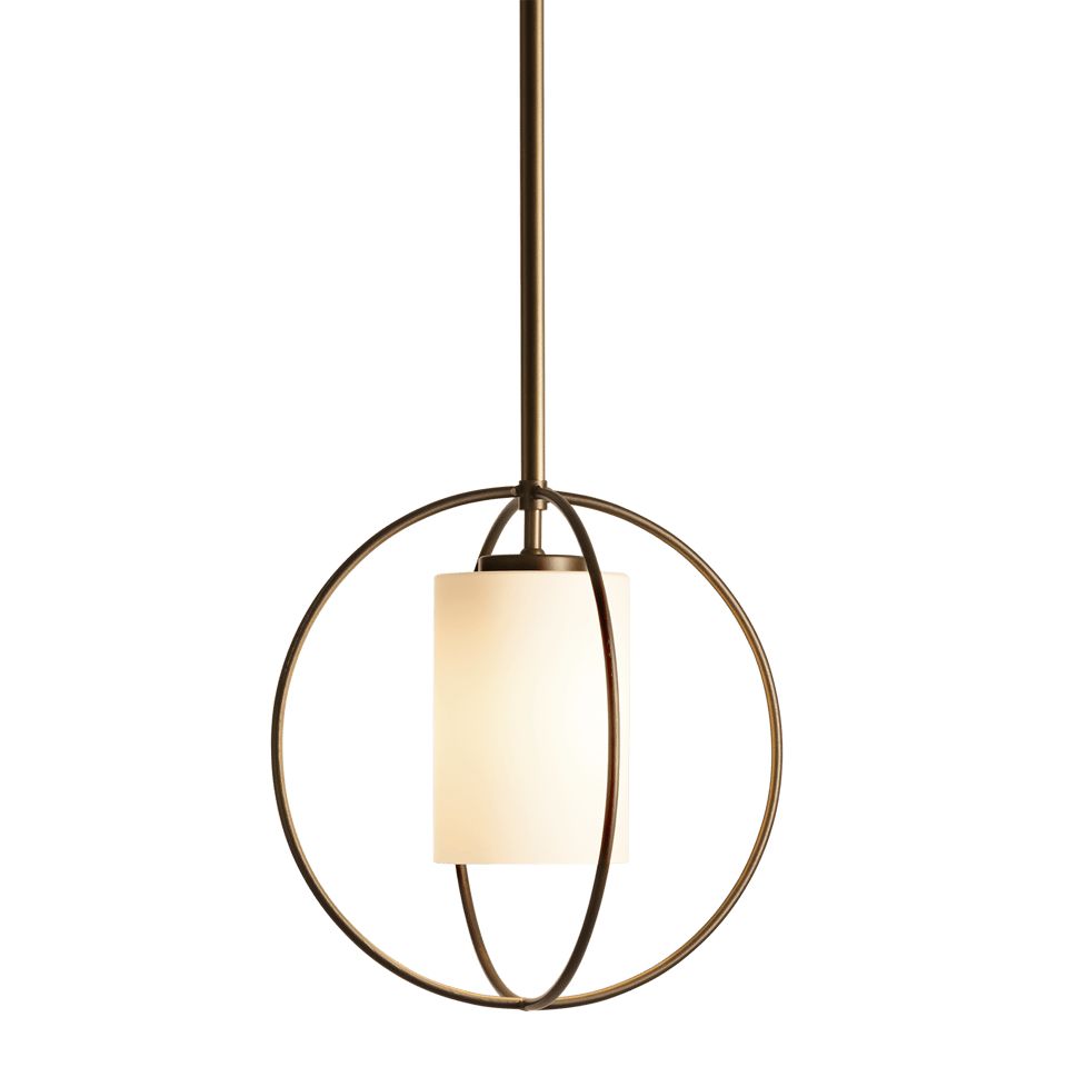 Rhythm Mini Pendant - Dark Smoke - Opal Glass by Hubbardton Forge