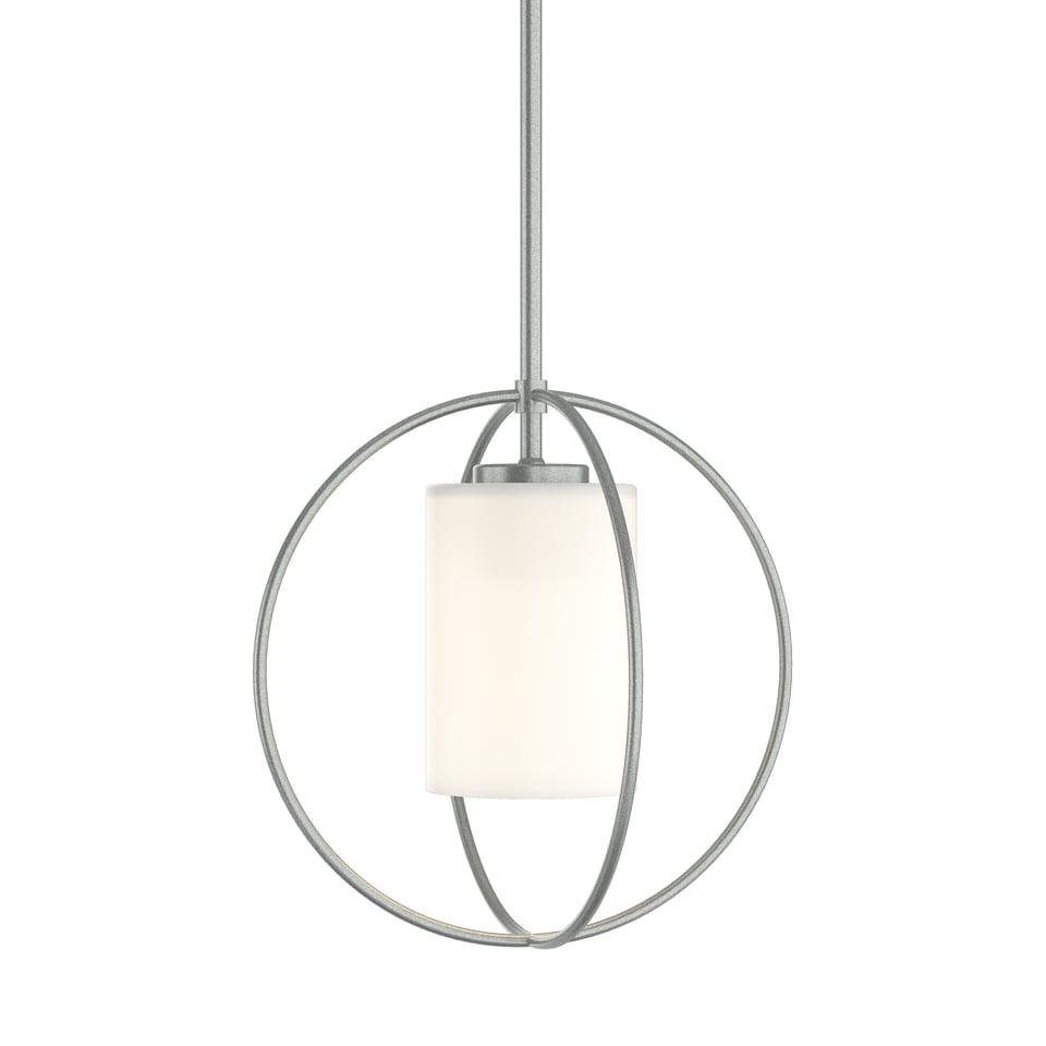 Rhythm Mini Pendant - Vintage Platinum - Opal Glass by Hubbardton Forge
