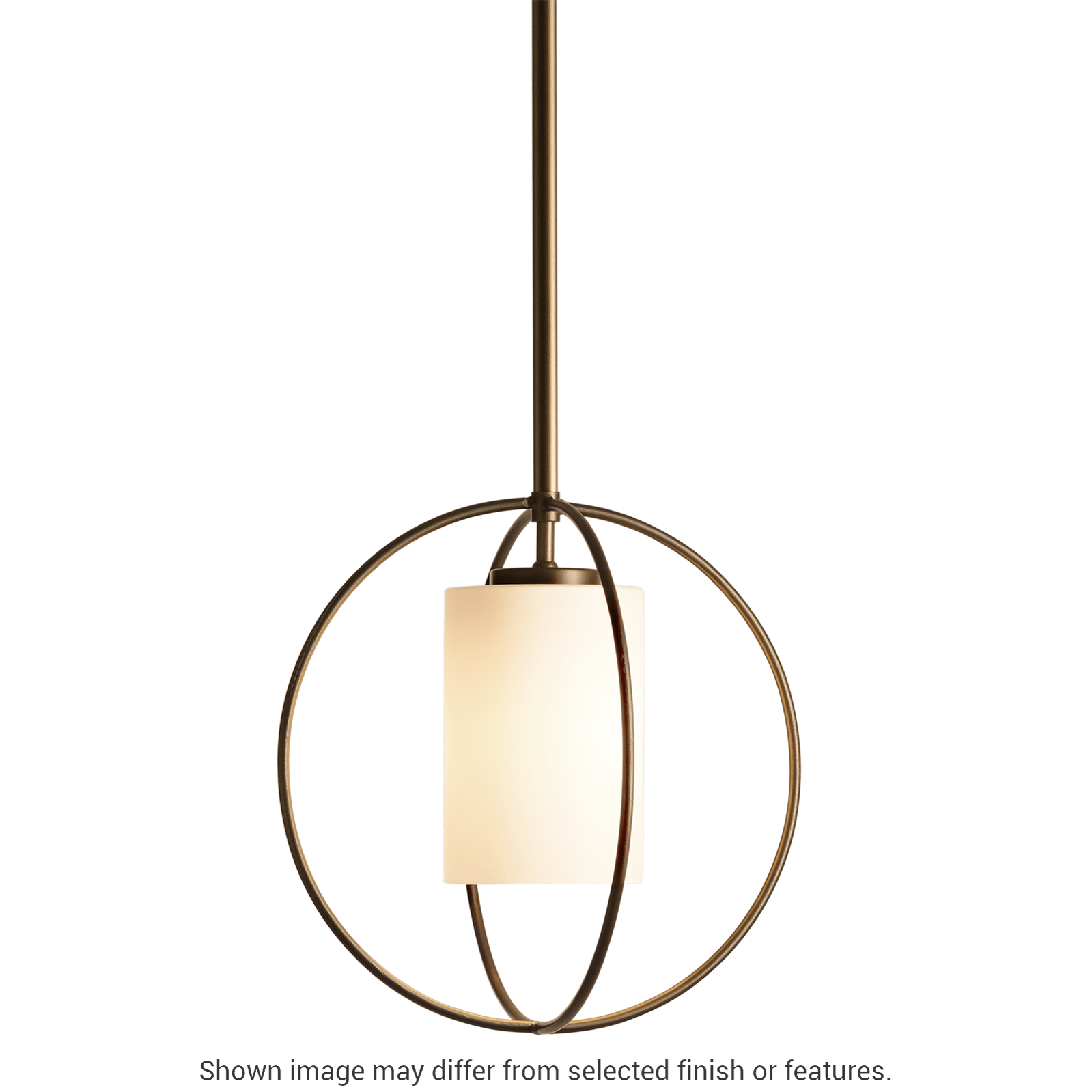 Rhythm Mini Pendant - White - Opal Glass by Hubbardton Forge