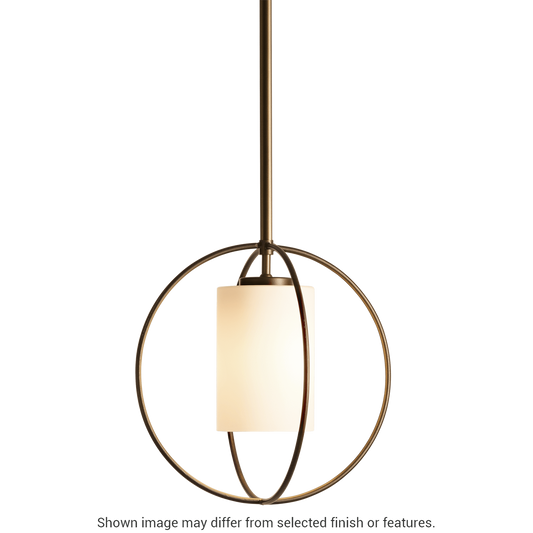 Rhythm Mini Pendant - White - Opal Glass by Hubbardton Forge