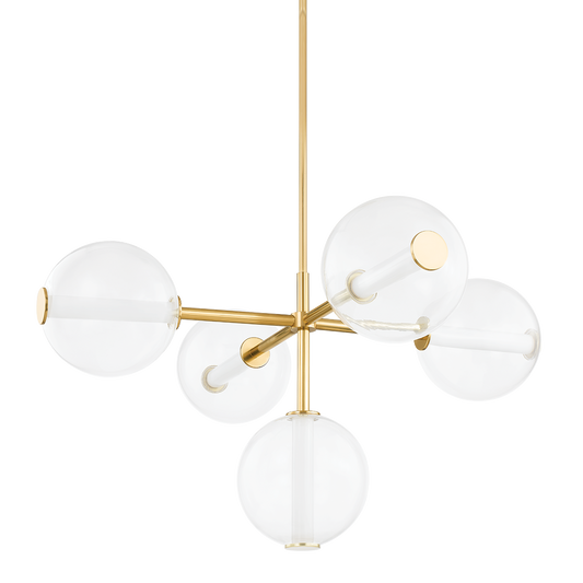Richford Chandelier - Aged Brass by Hudson Valley Lighting