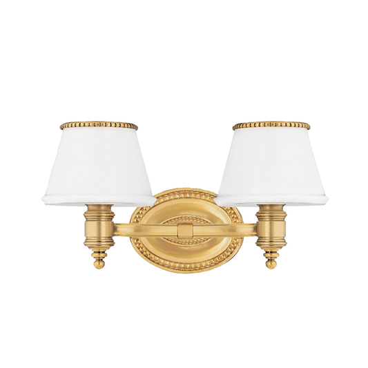 Richmond Vanity Light - 2-Light - Flemish Brass by Hudson Valley Lighting