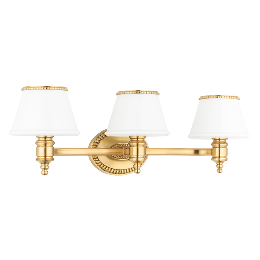 Richmond Vanity Light - 3-Light - Flemish Brass by Hudson Valley Lighting