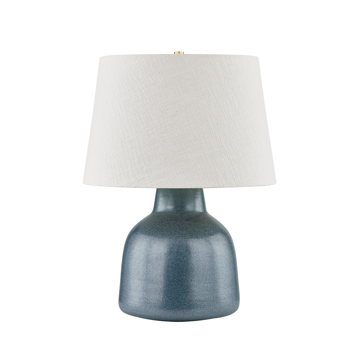 Ridgefield Table Lamp - Aged Brass/Ceramic Textured Navy by Hudson Valley Lighting