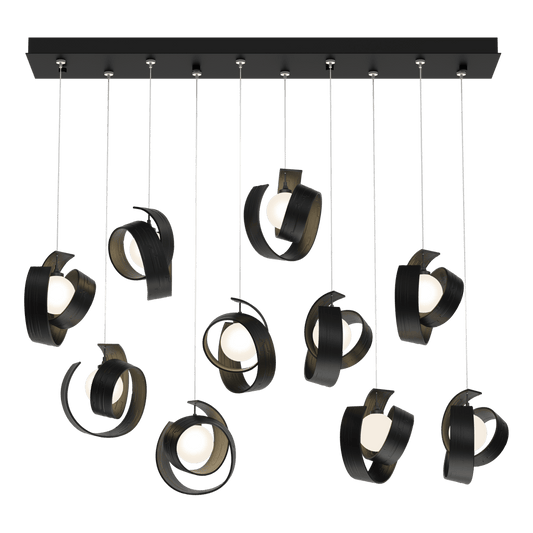 Riza 10-Light Pendant - Black by Hubbardton Forge