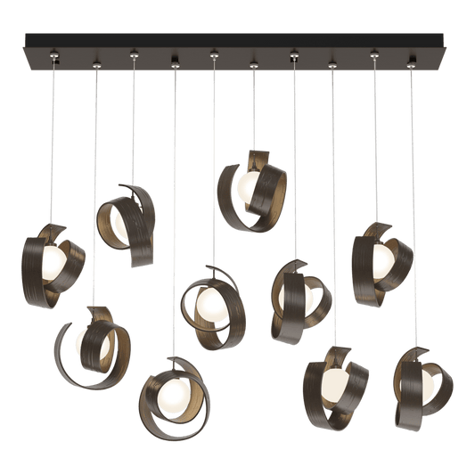 Riza 10-Light Pendant - Bronze by Hubbardton Forge