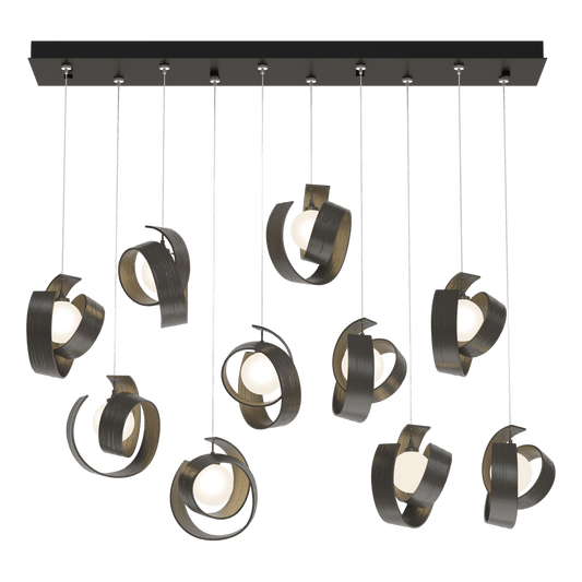 Riza 10-Light Pendant - Dark Smoke by Hubbardton Forge