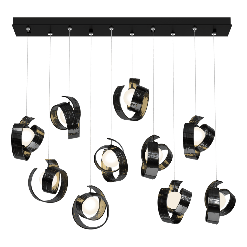 Riza 10-Light Pendant - Ink by Hubbardton Forge
