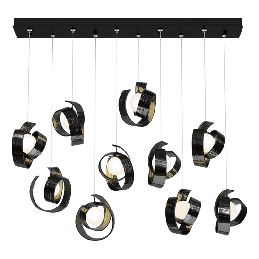 Riza 10-Light Pendant - Ink by Hubbardton Forge