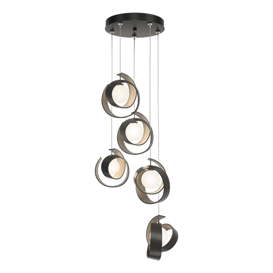 Riza 5-Light Pendant - Dark Smoke by Hubbardton Forge