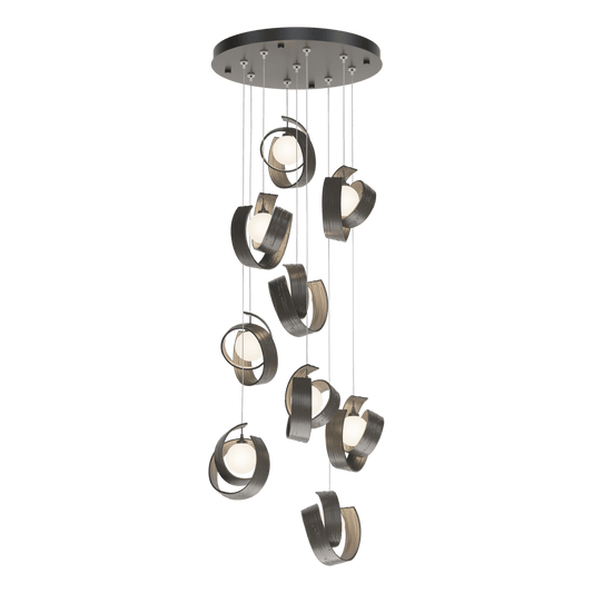 Riza 9-Light Pendant - Dark Smoke by Hubbardton Forge