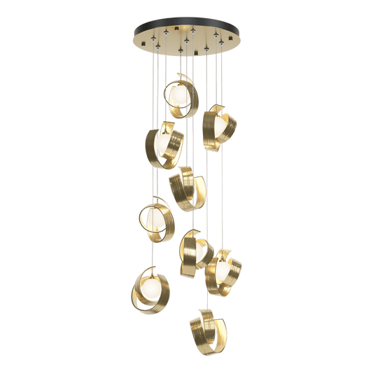 Riza 9-Light Pendant - Modern Brass by Hubbardton Forge