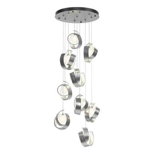 Riza 9-Light Pendant - Vintage Platinum by Hubbardton Forge