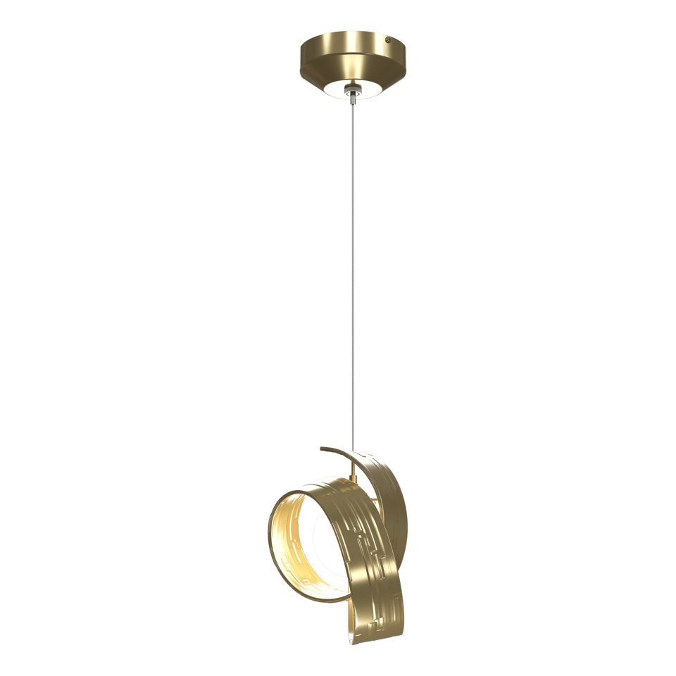 Riza Low Voltage Mini Pendant - Modern Brass by Hubbardton Forge